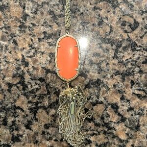 Coral Kendra Scott necklace